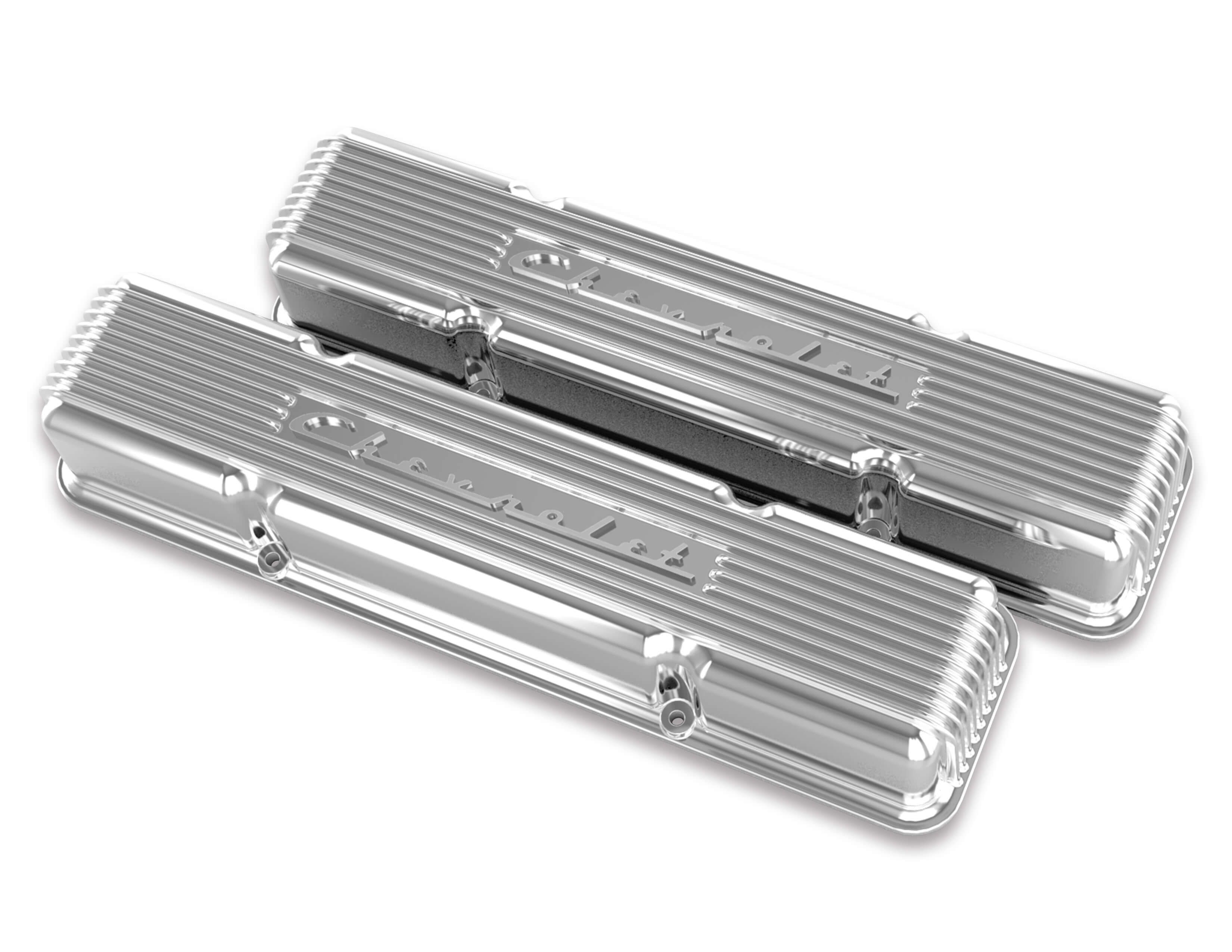 241-107 Holley GM Licensed Vintage Series SBC Valve Covers RCE  Performance Warehouse